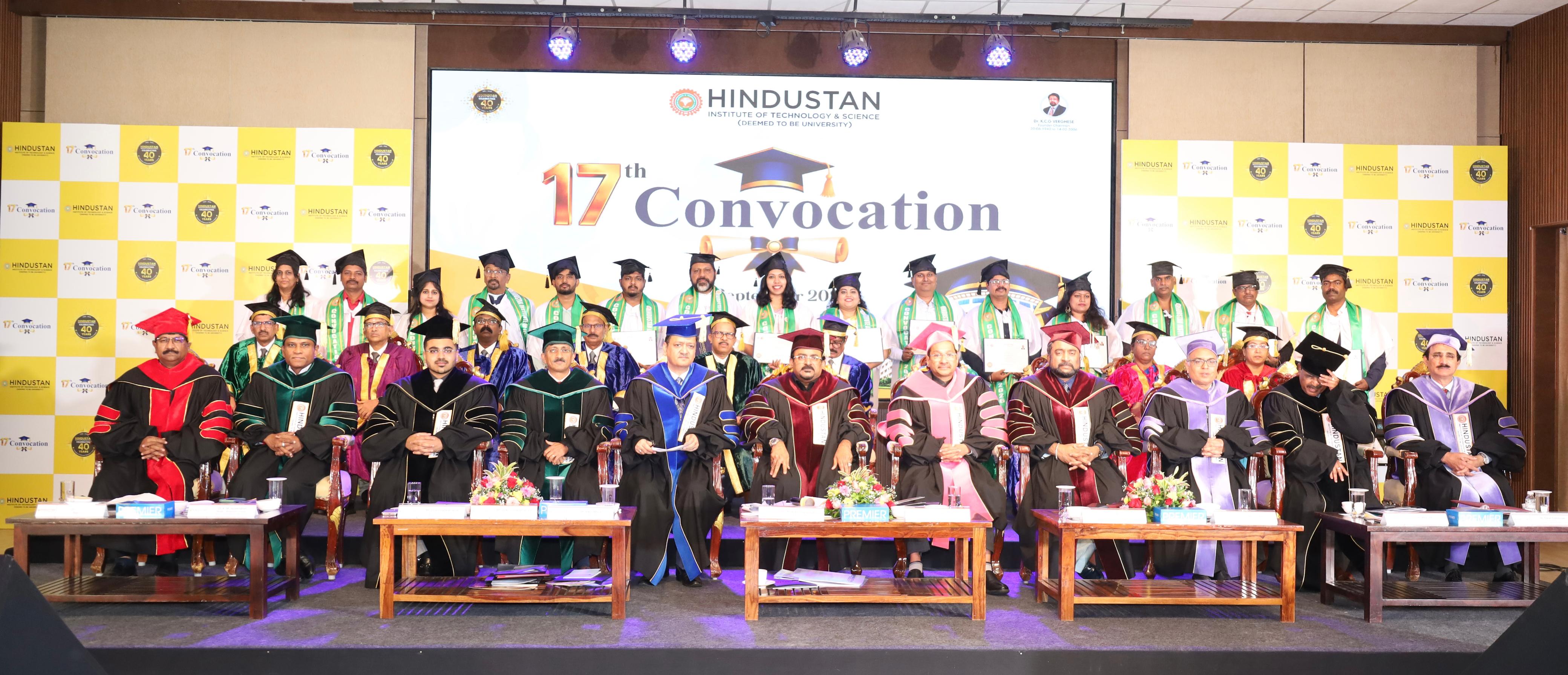Hindustan Institute of Technology & Science Hosts 17th Convocation; 2,732 Students Awarded Degrees